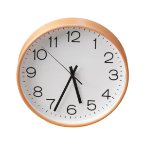 Orange Wall Clock